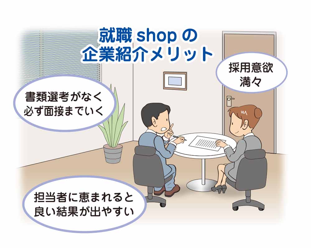 就職shopのメリット